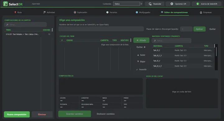 Editor de composiciones