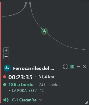 HUD en servicio